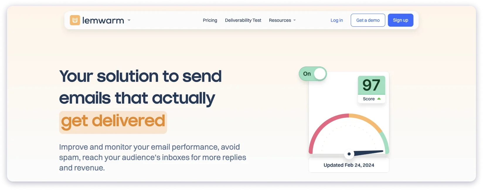 If you’re already using Lemlist for cold emailing, Lemwarm could be your go-to Warmy.io alternative.