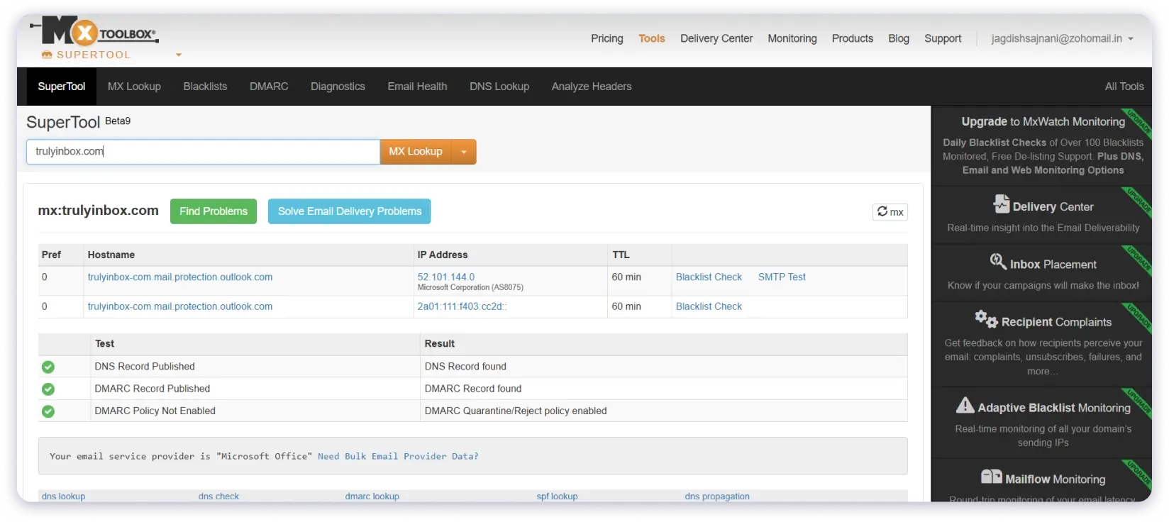 MXToolbox works best for people who already understand email infrastructure.
