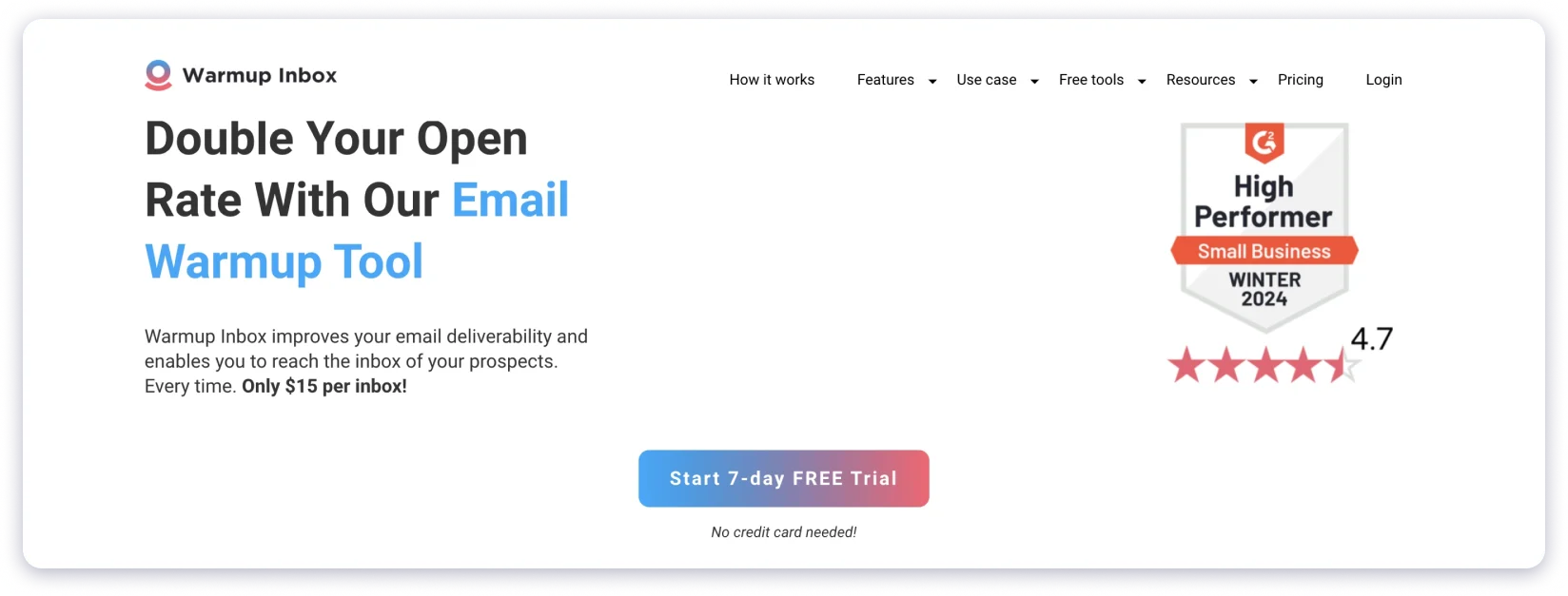Warmup Inbox is the best Warmy.io alternative if you want to send warm-up emails to specific ESPs like Gmail or Outlook.