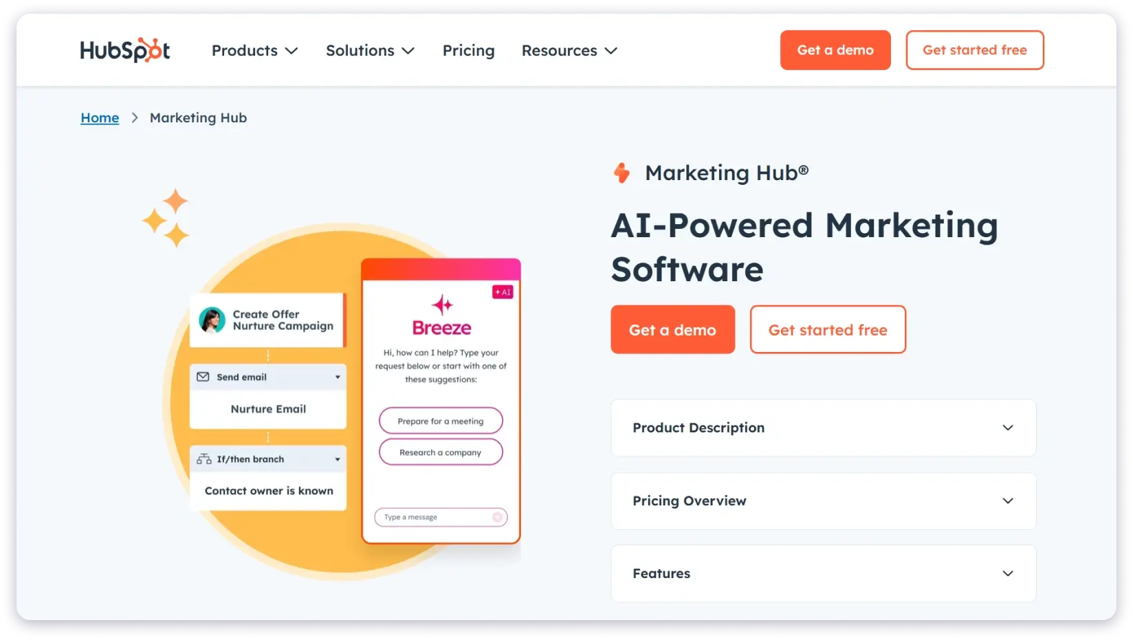 HubSpot is a CRM marketing email automation platform