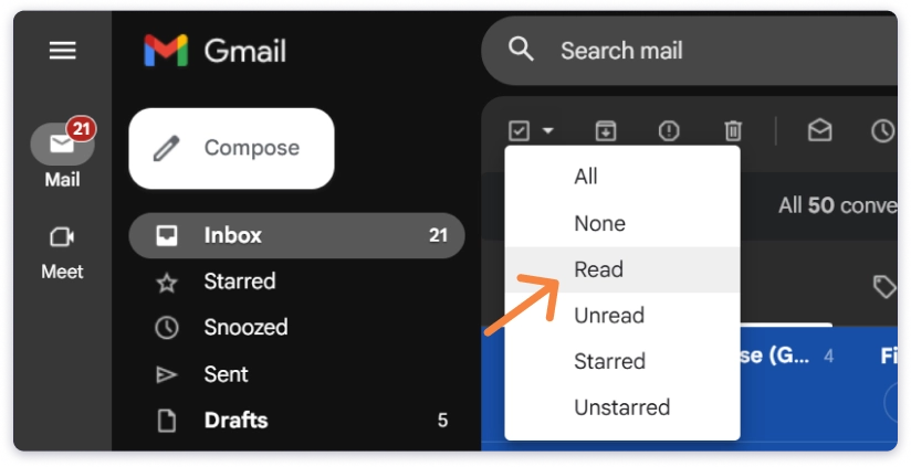 Read Receipts won't work properly as recipients can easily mark all unread emails as read.