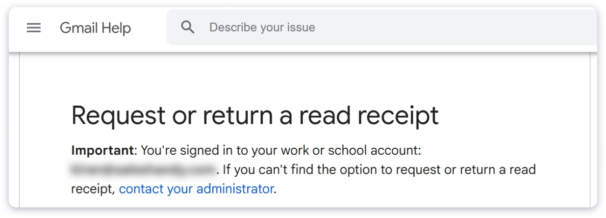 Gmail Help doc - Read Receipts are available only for school or work accounts.