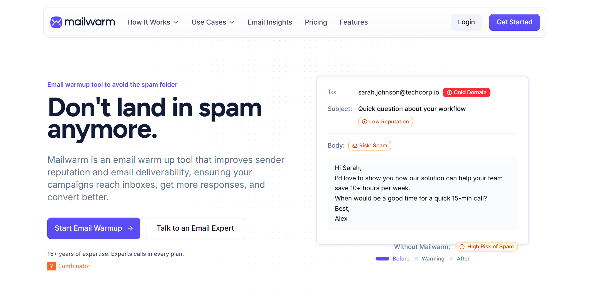 Mailwarm helps you to scale your deliverability through its network of 50,000+ email accounts.