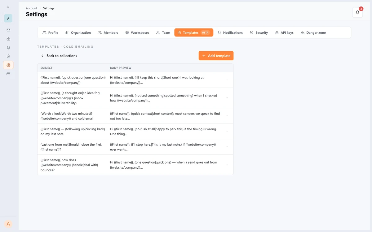 Create and use Multiple Custom Templates For Warmup