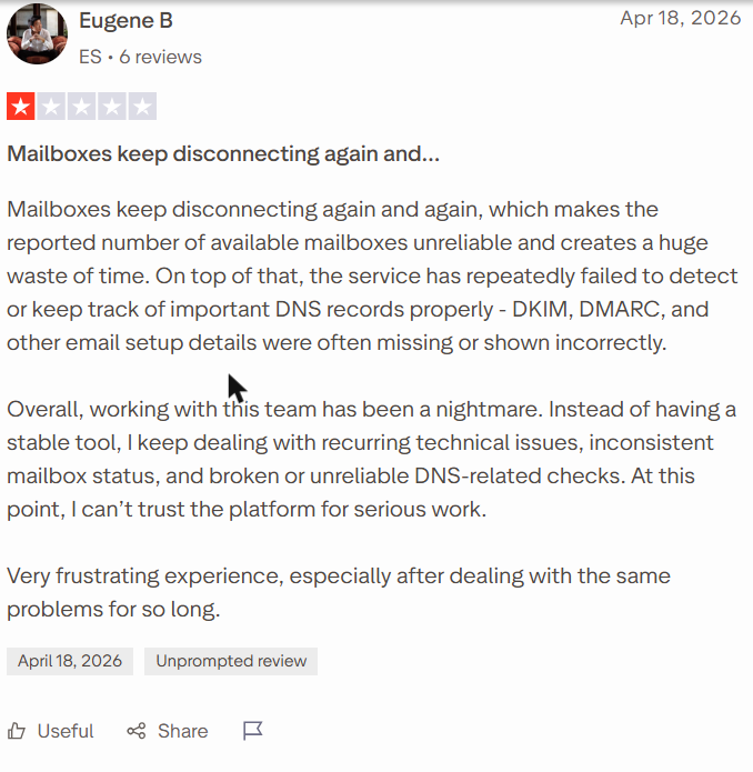 Warmforge review on Trustpilot, rated 1 out of 5, 18 Apr 2026